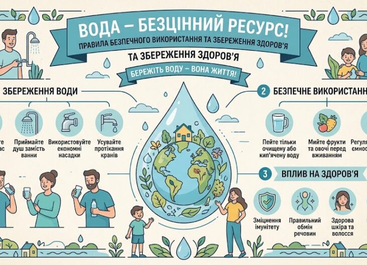 Вода — джерело життя: вчимося використовувати її безпечно та відповідально